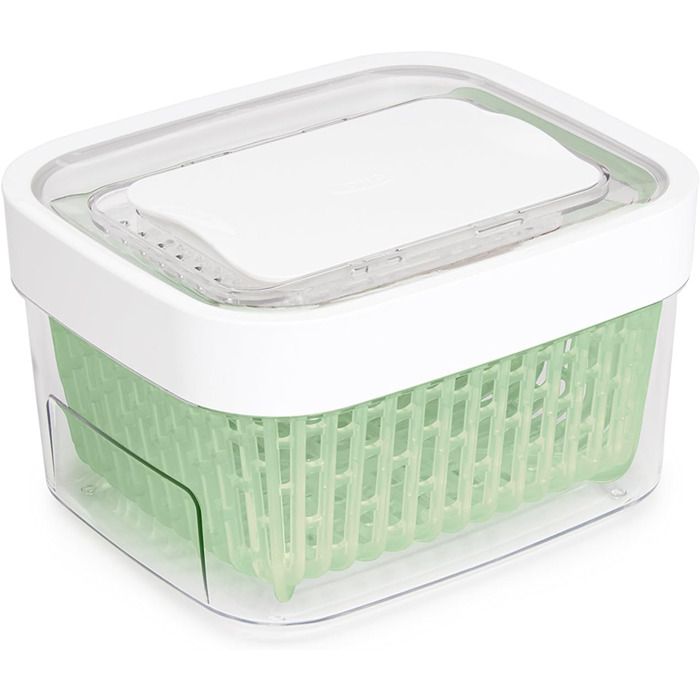 OXO Good Grips Greensaver Контейнер для зберігання продуктів, 4.7 л (1.5 л), з кришкою та вентиляцією
