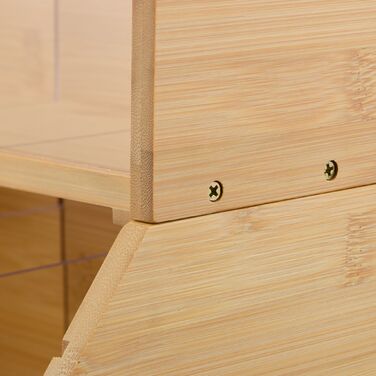 Організатор для одягу Relaxdays з 12 відділеннями, бамбук