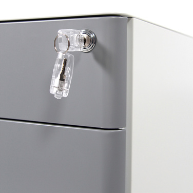 Модельний рол-контейнер COLOR I (білий / сірий метал) від hjh OFFICE