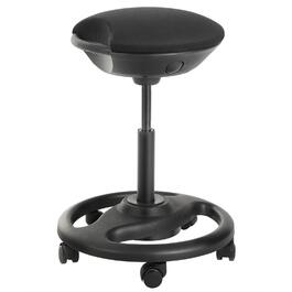Високий робочий стілець SONGMICS з колесами, регульований, ергономічний, чорний (OSC007B01) - 59.5-81 см