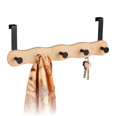 Настінна вішалка Relaxdays з 5 гачками