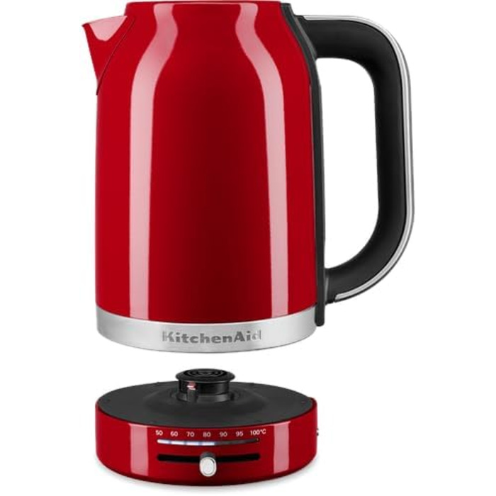 Електричний чайник KitchenAid з регулюванням температури 50-100°C, 1.7L, Empire Red