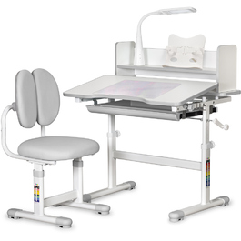 Комплект меблів Evo-Kids (стіл+стілець+полиця+лампа) BD-24 Grey (арт. BD-24 G)
