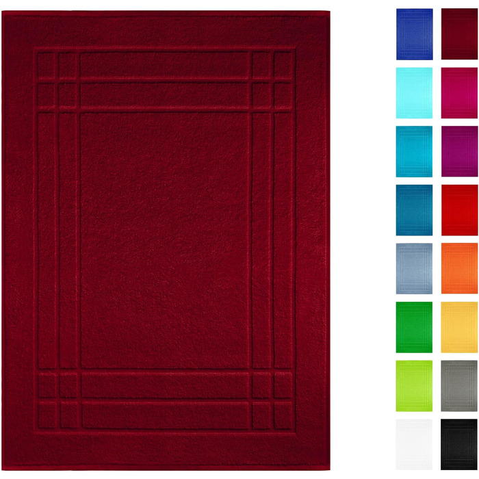 Килимок для ванної Lashuma Linz 50x70 см, Ruby Red