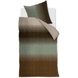 Комплект постільної білизни Beddinghouse Cotton Duco Color Olive Green, розмір 135x20080x80