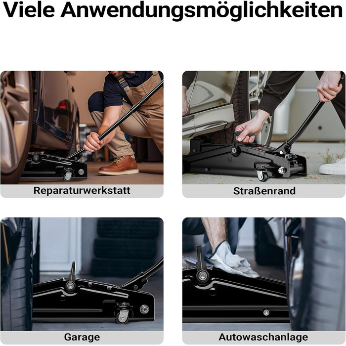 Гідравлічний домкрат Wiltec Rangierwagenheber 3т, 135-400 мм для авто, позашляховиків, кемперів