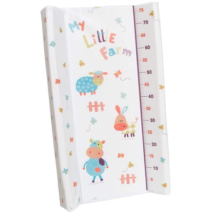 ib style® KOA: Комод для переодягання з ванною | Мобільна комбінація | Складана | З великою пелюшкою | Для дітей | MY LITTLE FARM GRAY