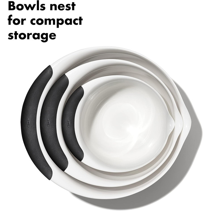 OXO Good Grips Миска для перемішування, 5 л, білий/чорний, з мірною шкалою 1,7 л