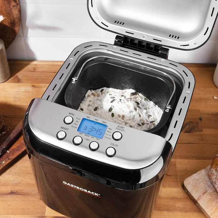 Професійний хлібопекарський автомат Design Brotbackautomat Pro, чорний/сріблястий