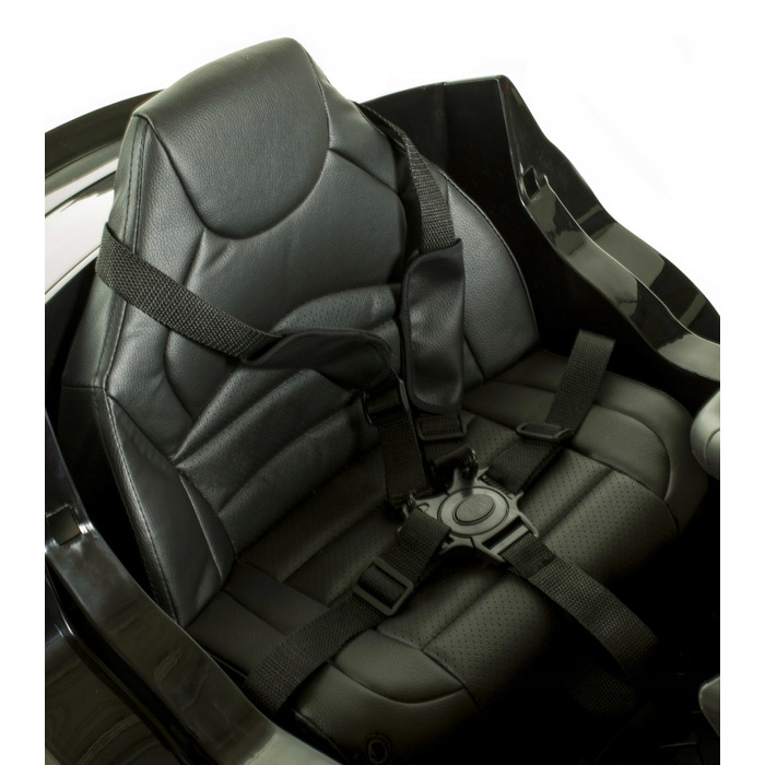 Дитячий електромобіль Mercedes GLC 63S 4x4 з пультом керування, м'якими колесами EVA, шкіряним сидінням та USB