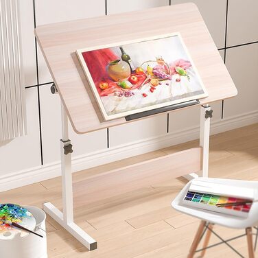 Стіл для малювання Art Desk: регульована висота та кут нахилу, для дому та офісу, чорний (40 x 60 см)
