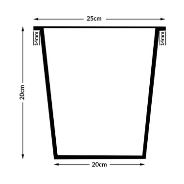 Горщик для квітів з поліротанга коричневий 83x30,5x60см