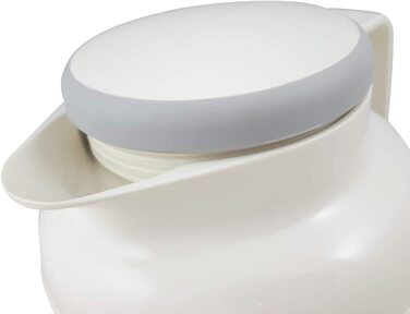 Вакуумний глечик Helios Wash Pro S з кришкою, що загвинчується, 1,0 л білий, можна мити в посудомийній машині