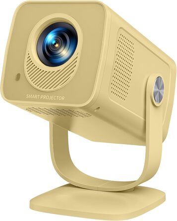 Портативний проєктор Mini Beamer 4K з підтримкою Android 13, WiFi 6, Bluetooth 5.4 та обертанням 270°. Підтримка HDMI, USB, iOS, PC. Ідеальний для домашнього кінотеатру та використання на відкритому повітрі.