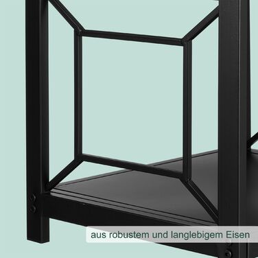 Стильна металева полиця для дров Relaxdays