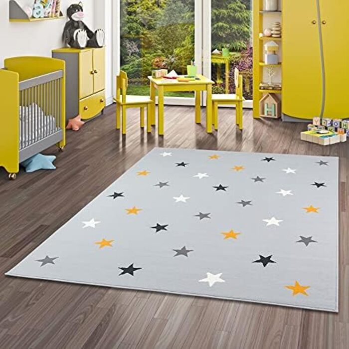 Килимок Pergamon Kids and Youth Stars Grey Mix, 5 розмірів (160x225 см)