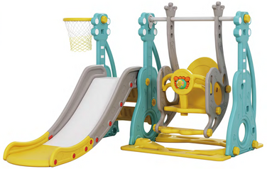 Дитячий ігровий комплекс Mealux Ariel Yellow / Blue / Grey (арт. KD-B252 Yellow / Blue / Grey)