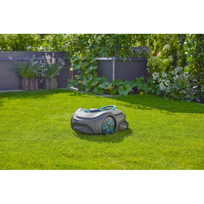 Робот-газонокосачка Gardena Smart Sileno Free Set 600 м²: LONA Intelligence, обрізка по краю, без кабелю, тиха робота, керування через додаток (19921-20)