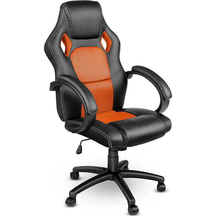 Офісне крісло TRESKO Racing Executive Chair, 14 кольорів, м'які підлокітники, кулісний механізм, протестовано SGS