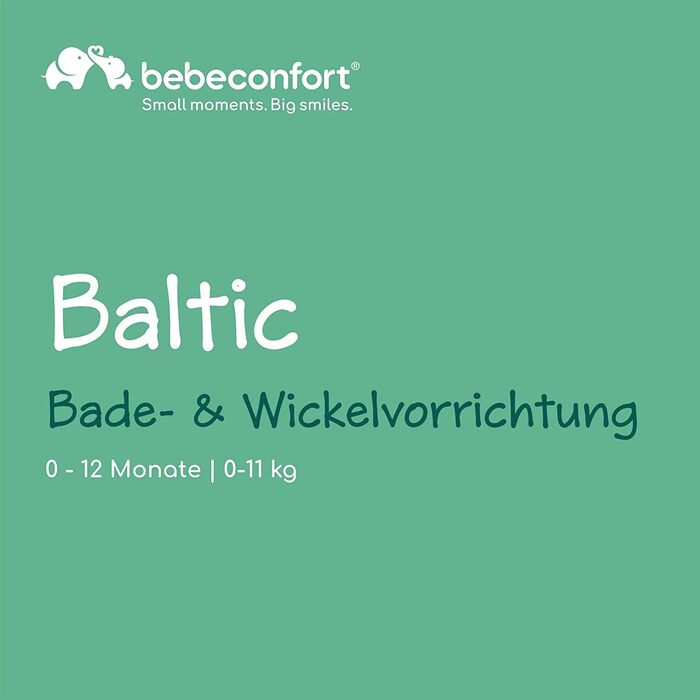 Дитяча ванночка та пеленальний столик 2-в-1 Bebeconfort, сірий (Baltic), 0-12 місяців