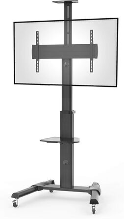Підставка для телевізора Conecto TV Stand з роликами, регульована по висоті, поворотна, 37-70 дюймів, чорна, модель LM-FS02G