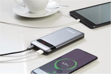 Зовнішній акумулятор з Power Delivery & Quick Charge 3, чорний, 7332330 Powerbank PD 10000mAh