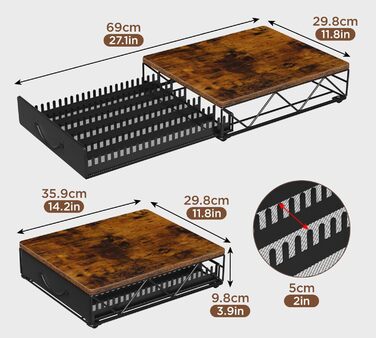 Організатор для капсул Nespresso Vertuo від HFHOME - на 40 великих або 60 маленьких капсул, з висувною шухлядою