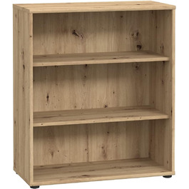 Книжкова шафа Newroom Shelf Artisan Oak Modern - 73,7x85,5x34,8 см (ШxВxГ) - Шафа з стоячою полицею - Lucius.Sixteen Кабінет Вітальня 09- Полиця V5