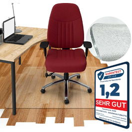 Комфортний килимок для захисту підлоги без запаху Підкладка для офісного крісла зі скошеним V-подібним краєм кутовий 140 x 220 см Прозора протиковзка накладка для стільця, яку можна мити
