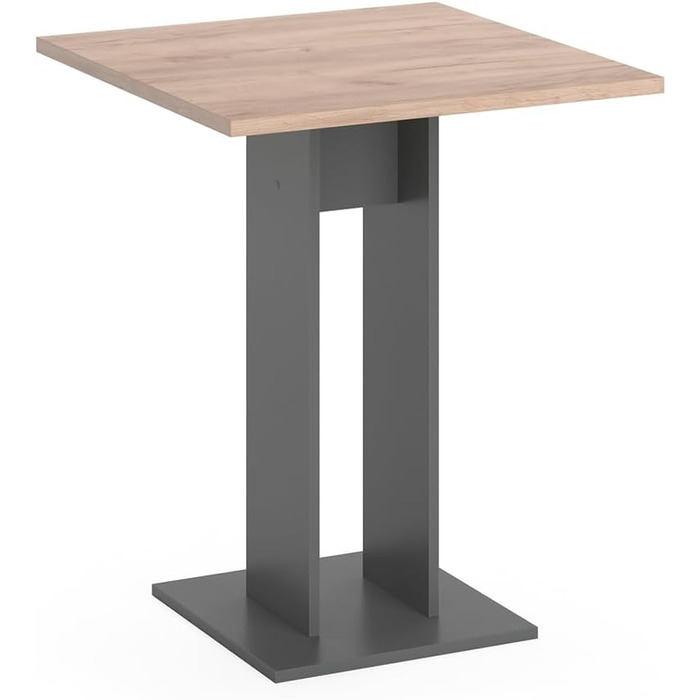 Стол журнальний Vicco Repose, 65x65 см, антрацит