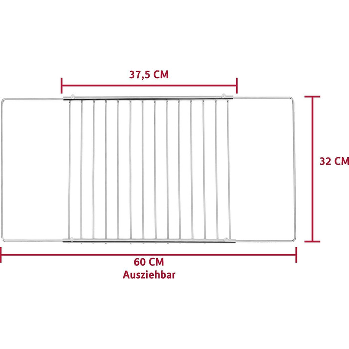 Висувна решітка для духовки ICQN 37,5-60 см