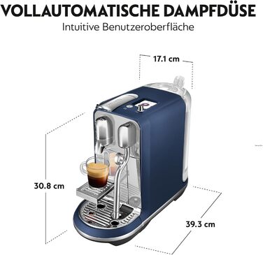Кавомашина Nespresso Creatista Plus Sage SNE800DBL, дамсонова синя