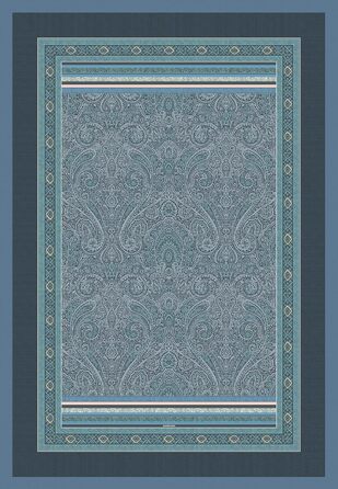 Плед Bassetti Maser, 100 бавовна, блакитний, 135x190 см