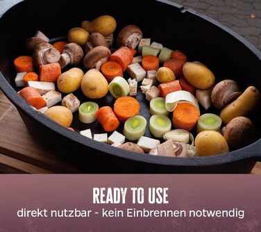 Набір голландської печі Grillfürst Dutch Oven BBQ Edition DO 9: чавунний котелок 8,5 л з підставкою, кришкою та аксесуарами