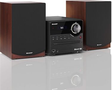 Компактна система SHARP XLB520D, 40 Вт, DAB/FM, Bluetooth, коричневий