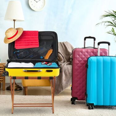 Підставка для валізи Relaxdays дерев'яна, складна