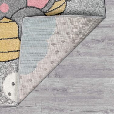 Домашній дитячий килим Paco, килим для дитячої кімнати, для дівчаток і хлопчиків, різні мотиви і розміри, розмір колір (120x160 см, сірий)
