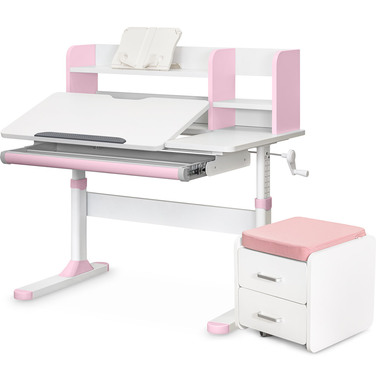 Комплект (S) Evo-Kids TH-330 Pink (парта + тумба) (арт.TH-330 + BD C3_PINK)