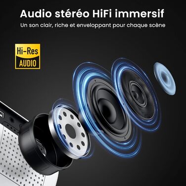 Проектор HAPPRUN Mini Beamer 4K H1: 1080P, Bluetooth, портативний, для дому та кінотеатру