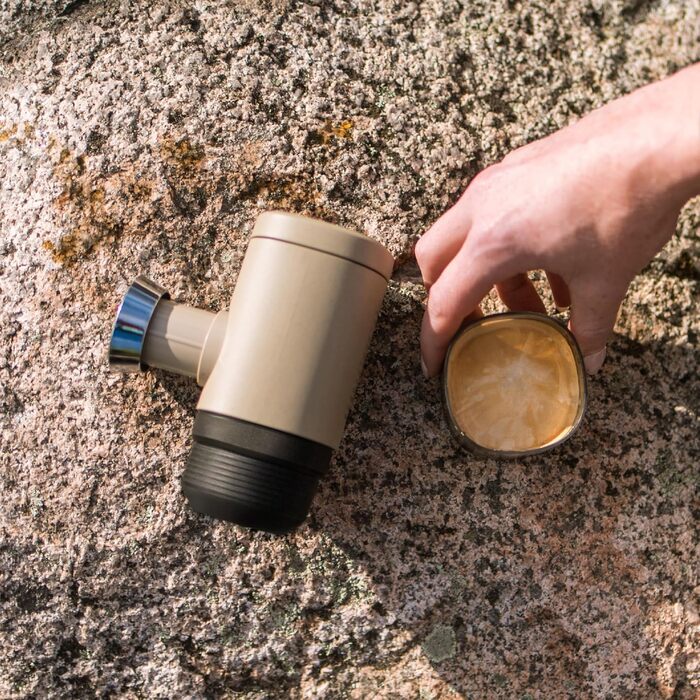 WACACO Minipresso NS2 - портативна кавомашина для Nespresso капсул, ручна, бежевий колір