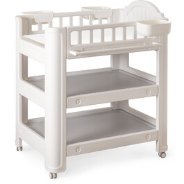 Столик пеленальний Mealux Betty з матрацом (арт. KD-E052 Grey / White + mattres)