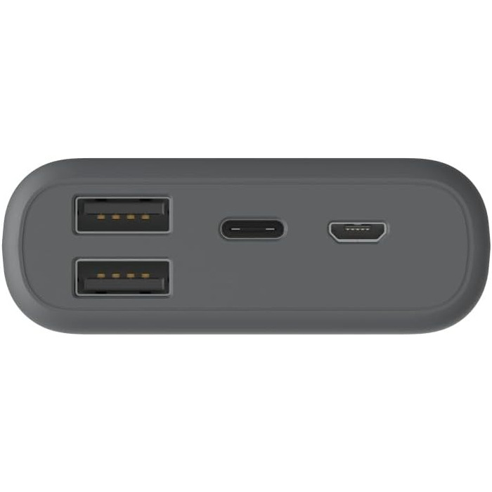 МАг, USB-C/2 шт. USB-A, компактний і потужний, сірий, 10000