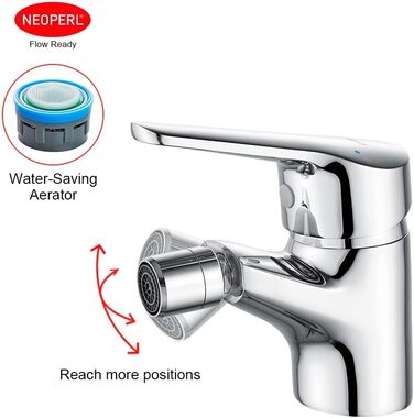 Змішувач для умивальника Ibergrif M11050 з одним важелем, 60 мм, хром, без висувної каналізаційної трубки, керамічна картридж, без крапель, водозберігаючий, 3/8″ підключення