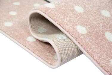 Дитячий килимок-надувний килимок Merinos розміром 140x200 см (80x150 см) в рожево-сірому кремовому кольорі розміром 140x200 см (80x150 см)