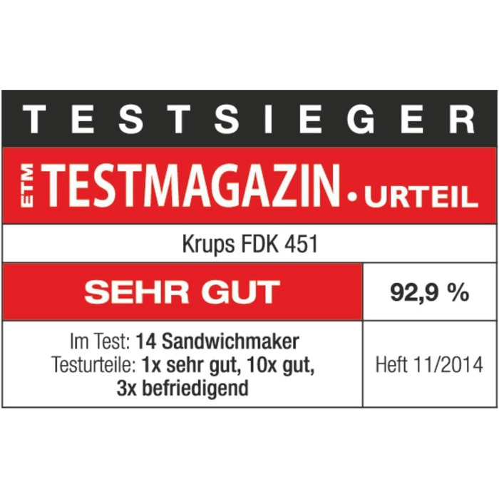 Тостер для сендвічів Krups FDK451: трикутні тости, антипригарне покриття, 850 Вт