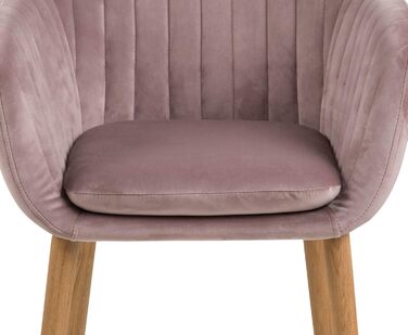 AC Design Furniture Стілець для їдальні Wendy, 57x61x83 см, Флаконно-зелений/Дуб, Велюр/Дуб