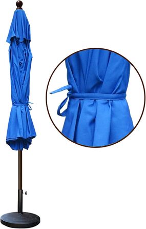 Підставка для парасольки EliteShade сталева, до 63,5 кг, для ринку, тераси, вулиці, міцна, з мішком для піску (пісок не входить до комплекту), червоно-коричнева (хакі, велика)