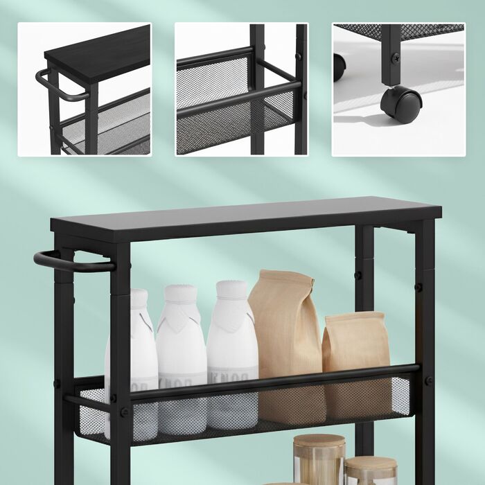 Органайзер Relaxdays для ванної кімнати з 4 ярусами