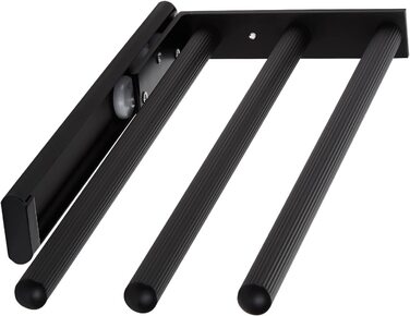 Тримач для рушників SOTECH TED, алюміній, 3-ярусний, телескопічний, чорний матовий (325-487 мм)