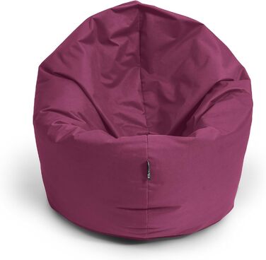 В 1 з наповнювачем Seat Cushion Floor Cushion Крісло BeanBag (діаметр 100 см, винно-червоний), 2